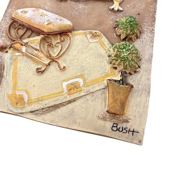 Bush Bathroom Tile Wall Hanging Plaque - Picture 4 of 6